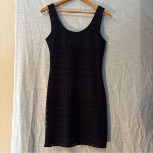 Garage Vintage Sleeveless Dress Navy Blue Lace Women’s Sz S/P